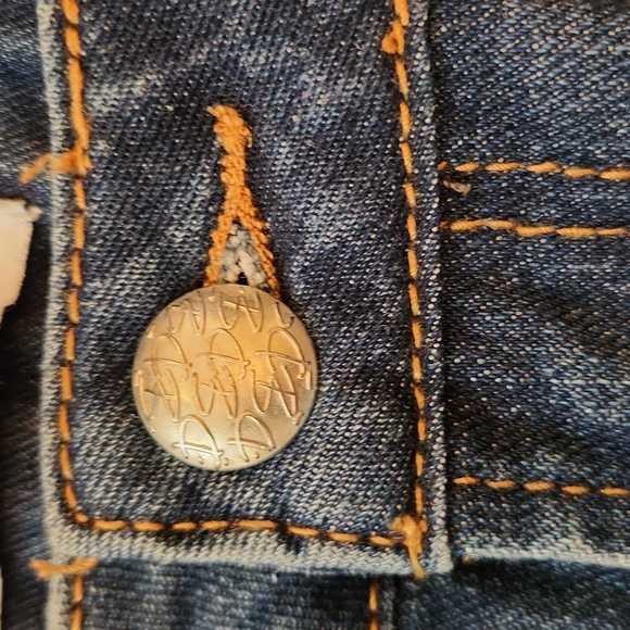 Denim Boulevard Boyfriend Ripped Distressed Rhinestone Jeans - Picture 8 of 13